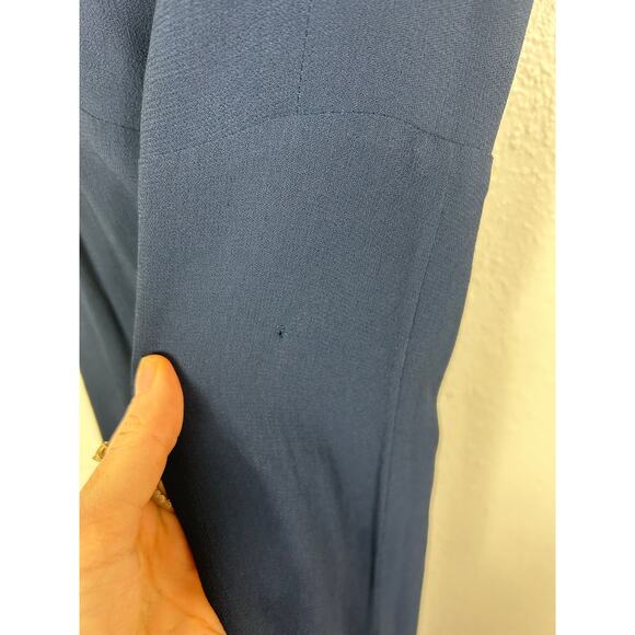 Reformation Ingrid Maxi Dress Navy Blue Sz 2 Formal Holiday New Years Wedding - Picture 9 of 10